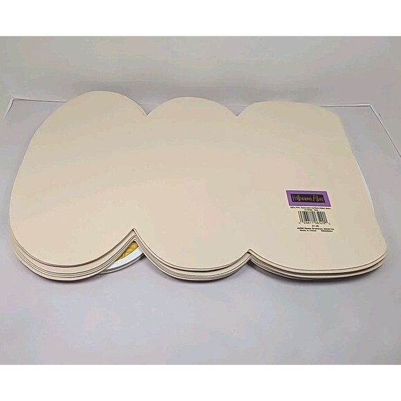 Vintage Halloween Vinyl Placemats Set Of 14 Decor Whimsy Spider Cat Witch 1990s - Picture 3 of 4